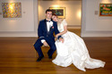 Art Museum Wedding - Bride & Groom Portrait