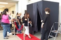 Sleek & Stylish fully enclosed fun PHOTO BOOTH with fun, cool PROPS