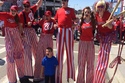 Stilt walkers - our team at the Washington Nationals opening day
