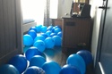 21st Birthday Balloon Decor for room at Downtown Nashville Hotel